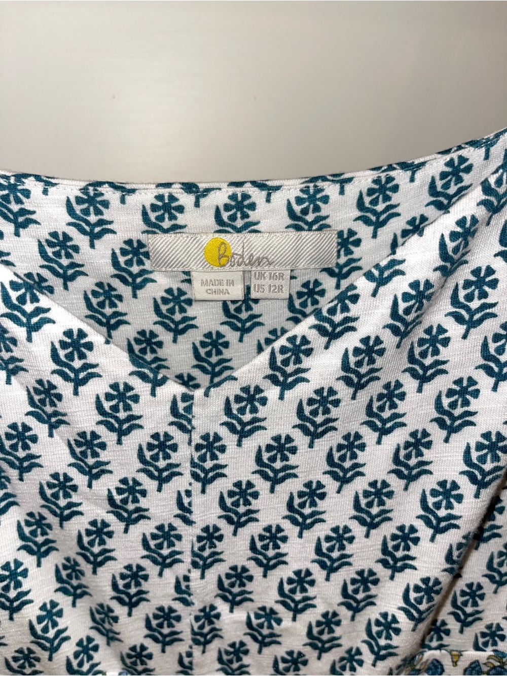 Boden jersey maxi dress in block print - Picture 4 of 8